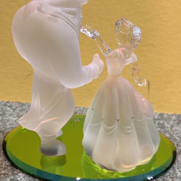 1998 Disney Parks Beauty the Beast Glass Figurine Arribas Crystal $225 Cost RARE - Picture 5 of 7